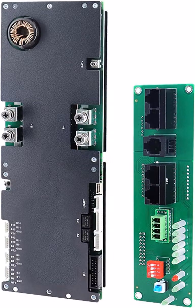 Sistema di gestione batterie (BMS) Accu, modello 8S-16S, 24V-48V, 100A, per sistemi di accumulo di energia