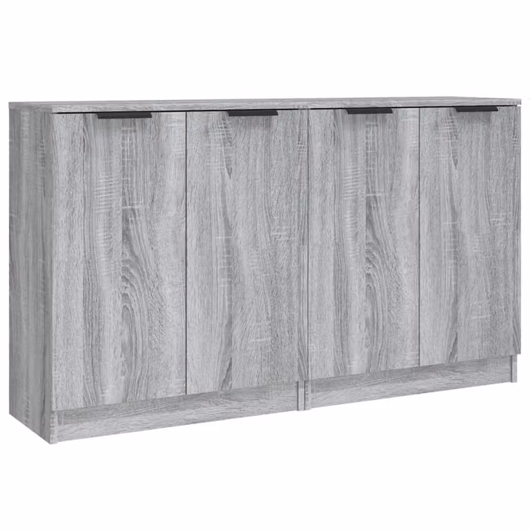 Credenze 2 pz Grigio Sonoma 60x30x70 cm in Legno Multistrato