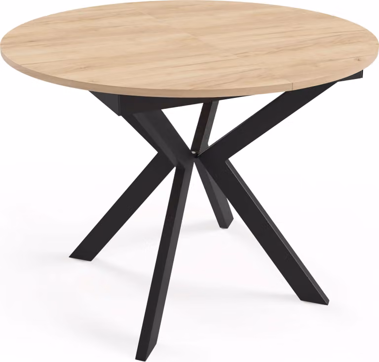 FURNLUX Tavolo da pranzo Leia Beige 100cm / Colore principale: Beige / Dimensioni: 100 x 78 x 138 cm