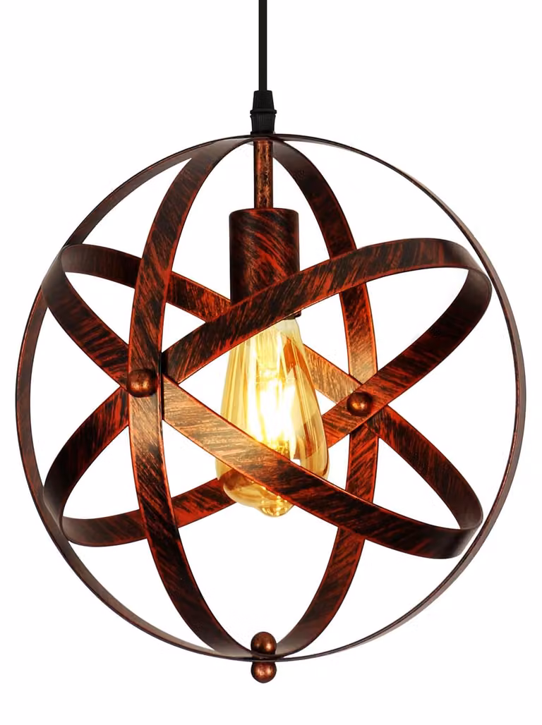 Lampada a sospensione moderna e industriale, con una luce, ideale per la sala da pranzo