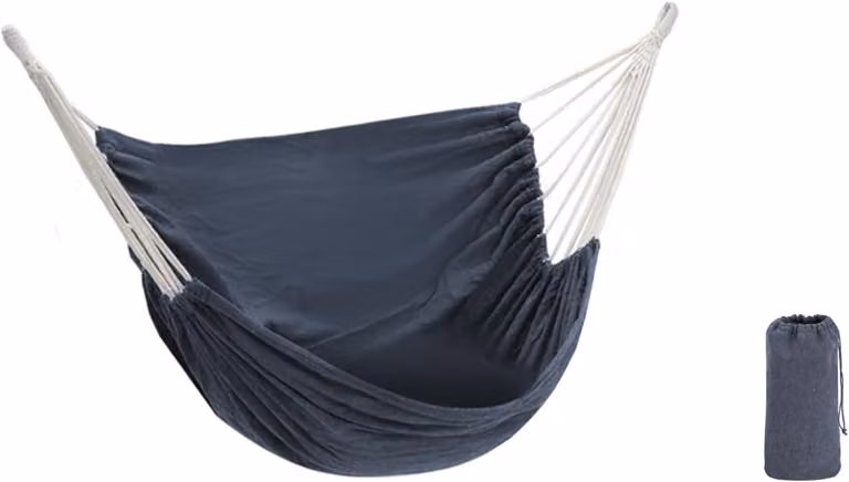Sedia a dondolo sospesa, dimensioni 130x100 cm, capacità di carico 150 kg, colore grigio scuro, ideale per l'esterno