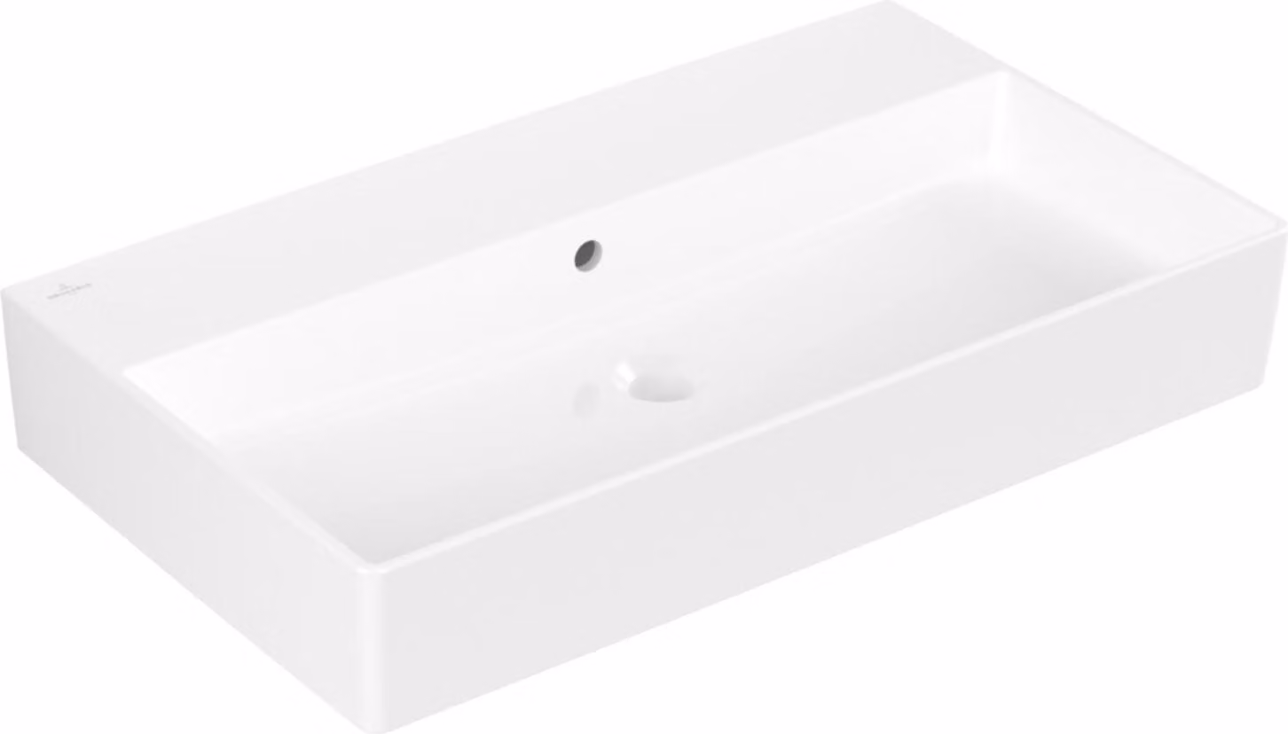 V&B Memento 2.0 lavabo 80x47cm, con troppopieno, bianco alpino