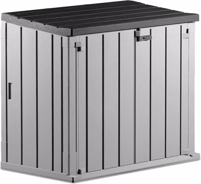 Baule da esterno Toomax a 2 ante con capacità 1270l, colore grigio