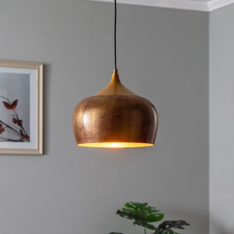 Lampada a sospensione Berceste 211-S Opviq, dimmerabile, Ottone / Oro, Soggiorno / Sala da pranzo, Metallo, Lampada a sospensione