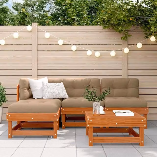 Set Lounge da Giardino 13 pz Marrone Cerato 3418104