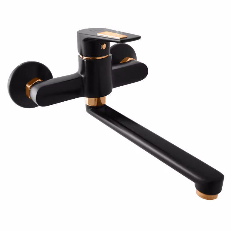 Slezák-RAV Slezák Rav CO301/23CMATZ Miscelatore per lavello/lavandino nero opaco/oro Colore: nero opaco/oro, Misura: 3/8''