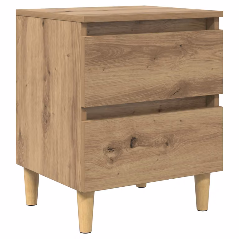 Armadietto per letto vidaXL in legno Rovere marrone L: 40 cm, P: 35 cm, H: 50 cm