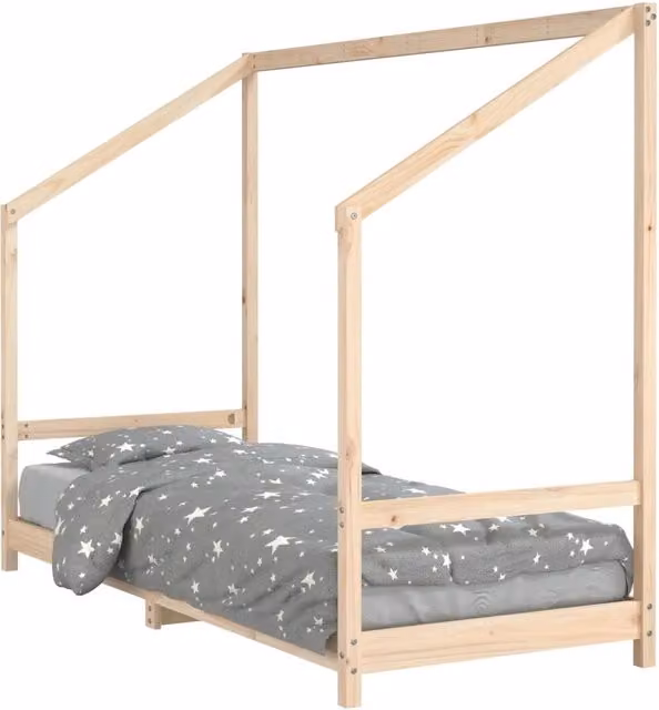 Giroletto per Bambini | Letto Infantile | Lettino 80x200 cm in Legno Massello di Pino