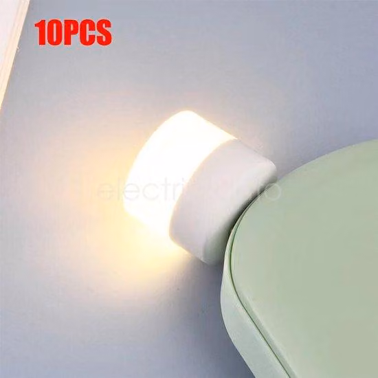 Set di lampade a LED con tecnologia a sensore per corridoio, cucina, bagno - luce calda - confezione da 10 - modello a innesto - lampada da comodino a LED