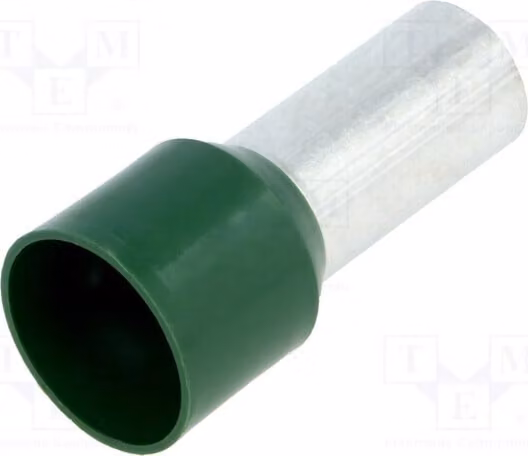 5 connettori a crimpare: guaina in rame, isolamento: 20 mm, modello BM 00518, tipo "ferrule" per lacci