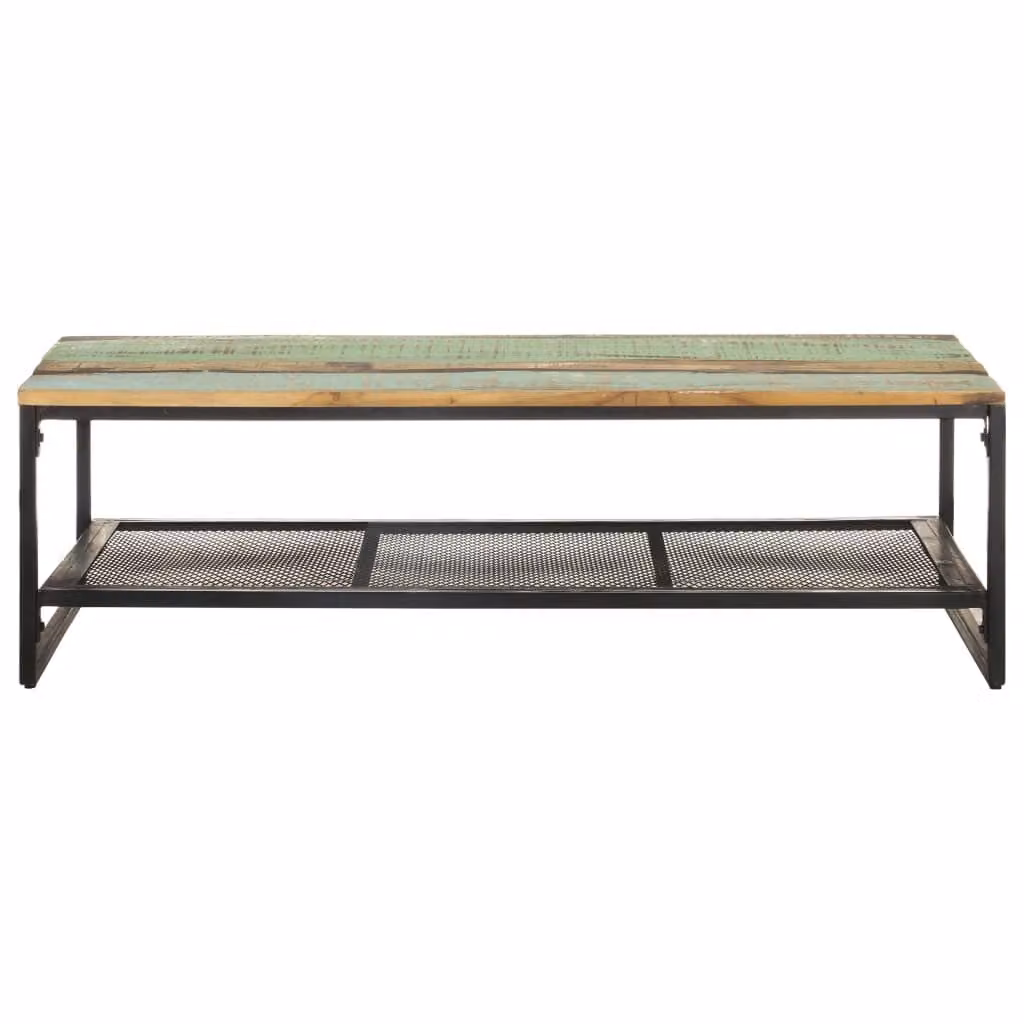 Tavolino 110x60x35 cm Legno massiccio riciclato