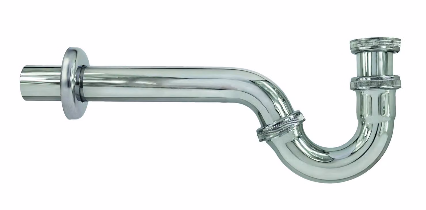 Sifone tubolare per bidet in ottone cromato 32 mm x 1 1/4 di pollice sifone tubolare per odori