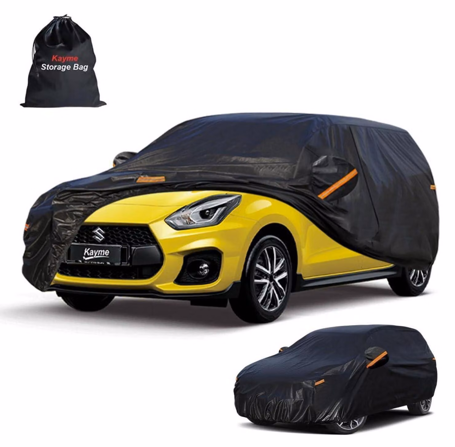Coprisedili universale, impermeabile e traspirante, per Suzuki Swift (2004-2025), colore nero