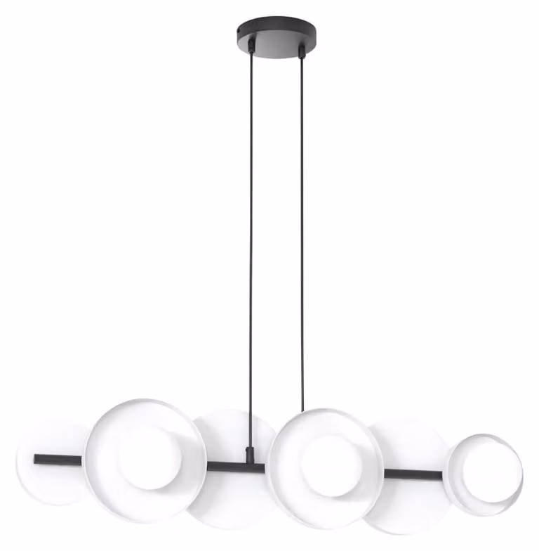 Lampada a sospensione MODEL bianco e nero 6xG9x15W in metallo, dimensioni: 120x85x23 cm, IP20, Emibig