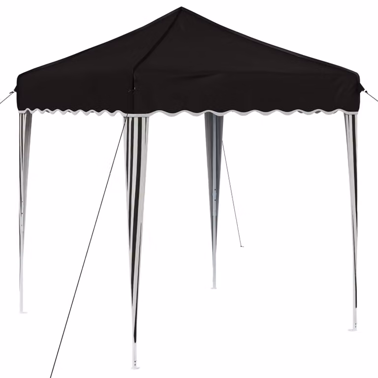Tenda per feste a pop-up 195 x 195 x 245 cm Nero Tessuto Oxford