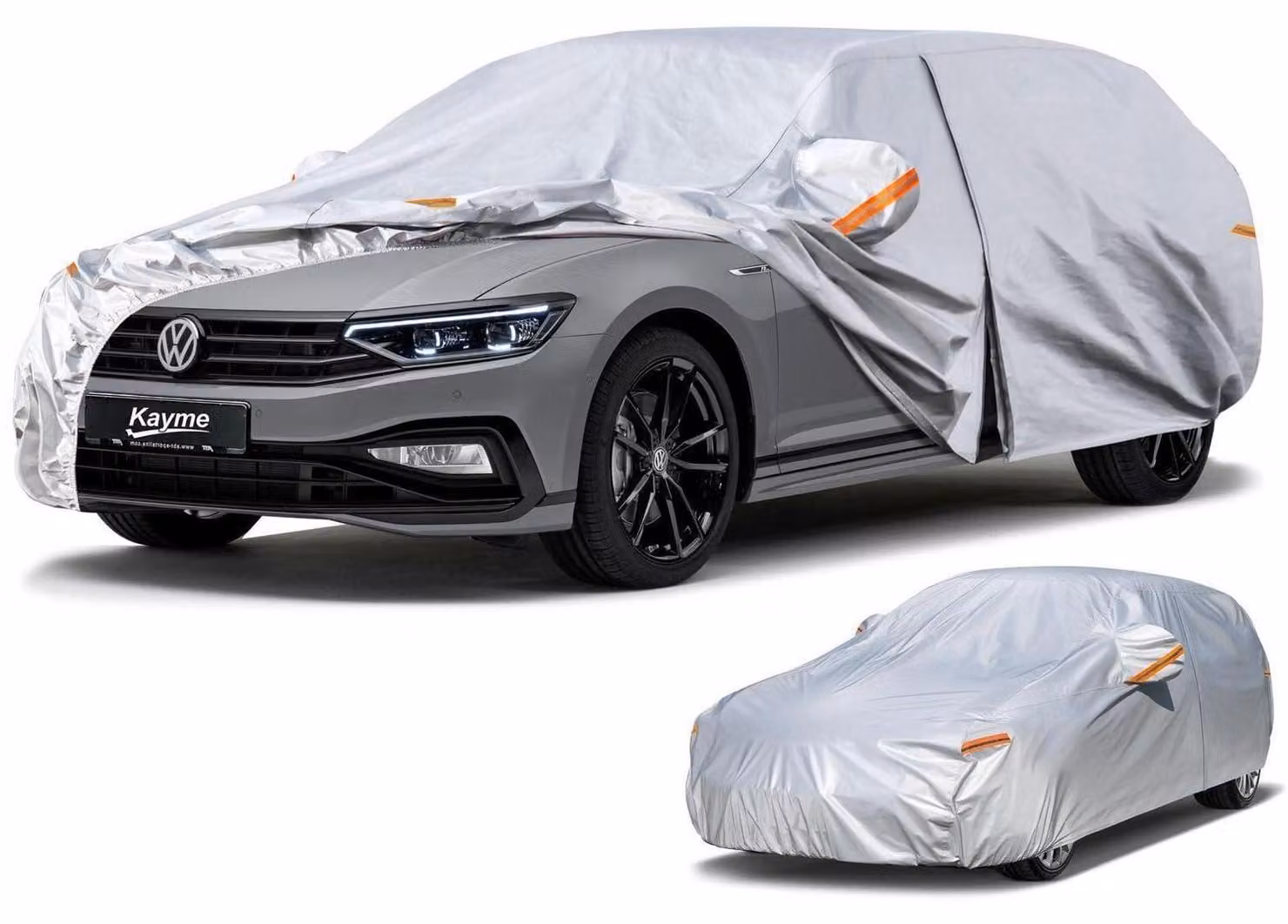 Copertura impermeabile e traspirante per auto, modello Kombi, adatta per VW Passat Variant (dal 1980 al 2025), colore argento