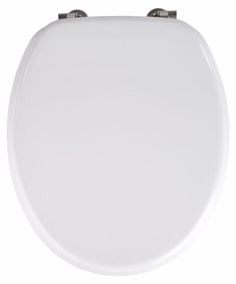 WENKO WC SEAT VALENCIA Coperchio per WC Sedili per WC Bianco Bagno Ospite WC MDF moderno