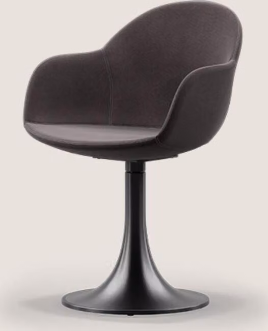 Designer Schwarzer Esszimmer Stuhl Mit Edelstahlfuß Luxus Einsitzer