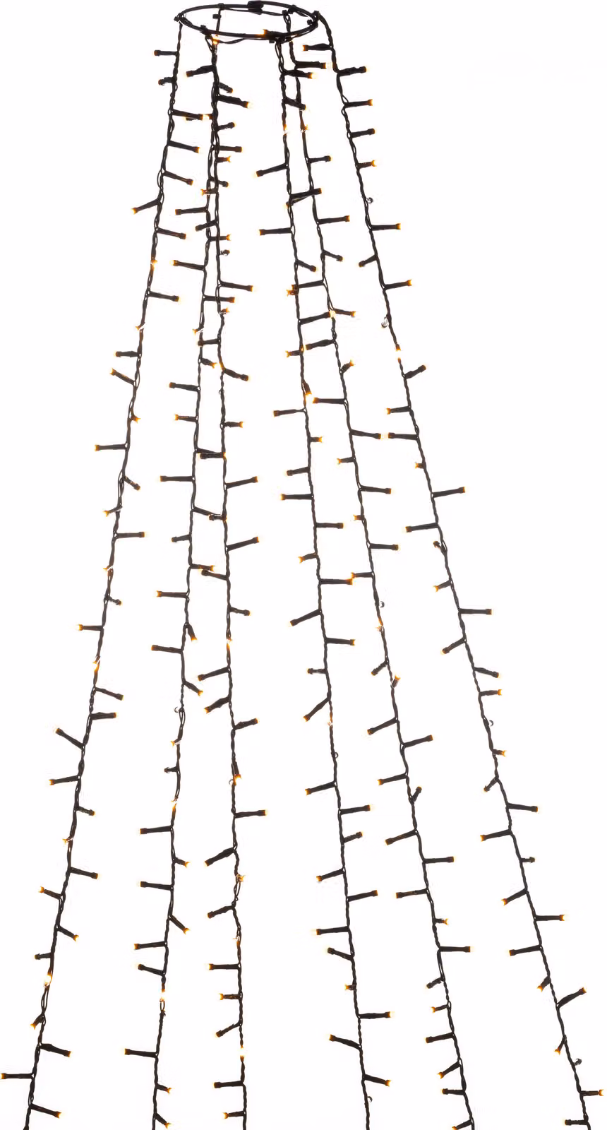 Micro albero a LED 240cm color ambra IP44 8h timer 660 diodi 6650-830