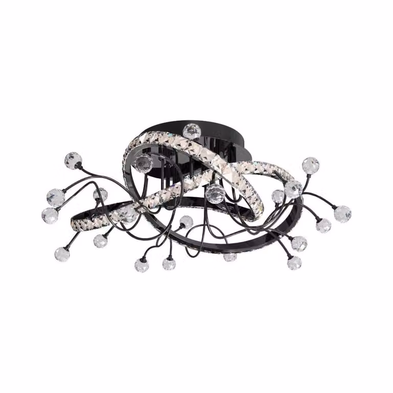 Lampada da soffitto a LED MAIA 26W Da 2700 a 6000K 3000 lm metallo nero dimensioni: 30x58x58 cm IP20 Zuma Line
