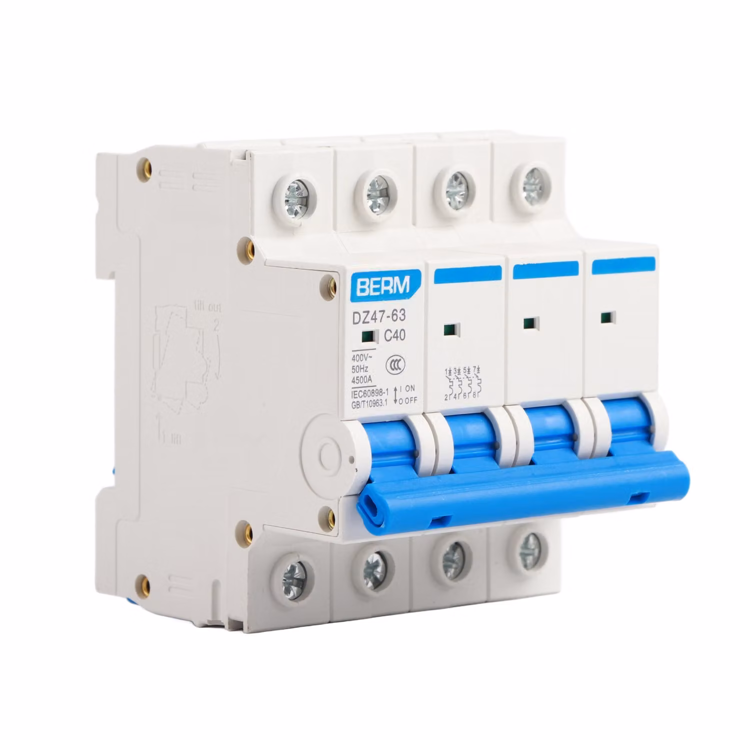 Interruttore automatico DZ47-63 4P 40A 400V 50Hz