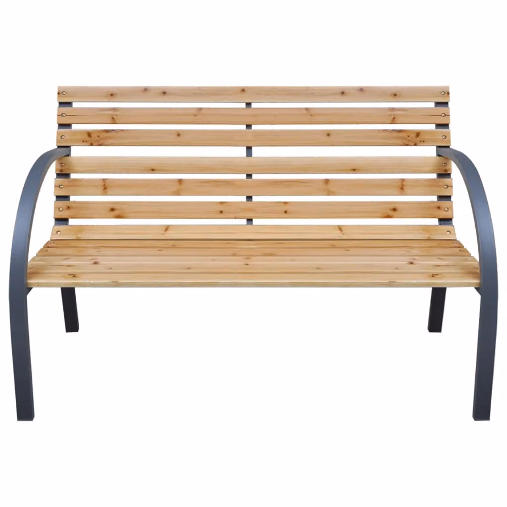 Panchina da giardino 112 cm in legno massiccio di abete