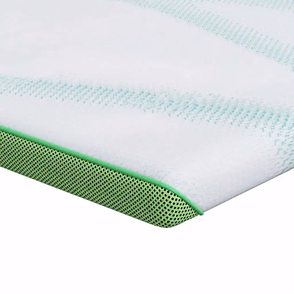 Topper per materasso vidaXL bianco e verde L/P/H: 200 x 140 cm – 2