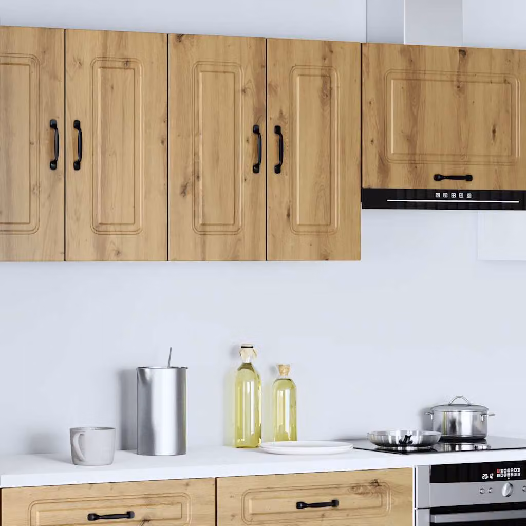 Pensile da cucina moderno vidaXL Kalmar in legno marrone L: 60 cm, H: 31 cm, P: 20 cm
