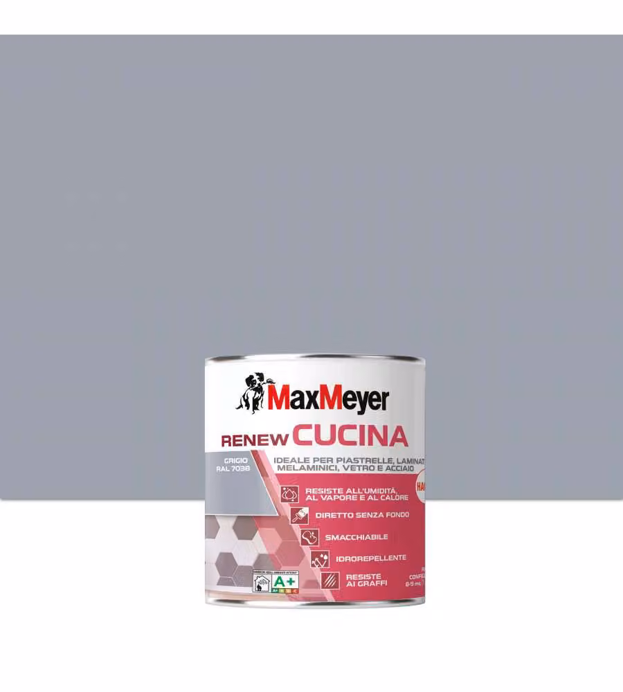 MaxMeyer Smalto All'Acqua Renew Cucina Satinato Grigio 0,75 l