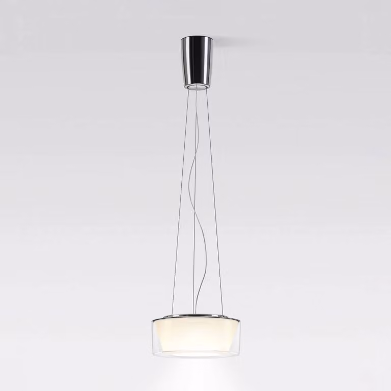 Serien Lighting serien.lighting Curling M rope 927 acrilico/conico M, dimmerabile, Chiaro / Trasparente, Soggiorno / Sala da pranzo, Plastica, Design