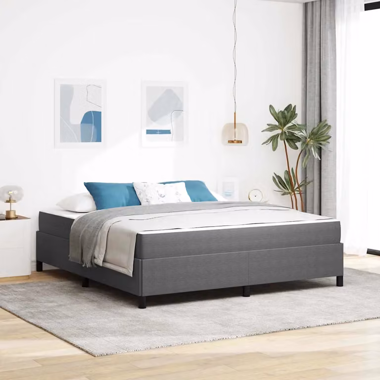 vidaXL Struttura del letto Grigio chiaro 180 x 200 cm Tessuto