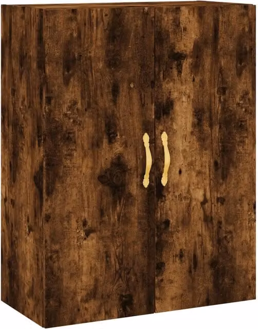 Armadio da parete design pratico spazio di archiviazione 69,5 x 34 x 90 cm legno multistrato rovere fumo 02_0048574
