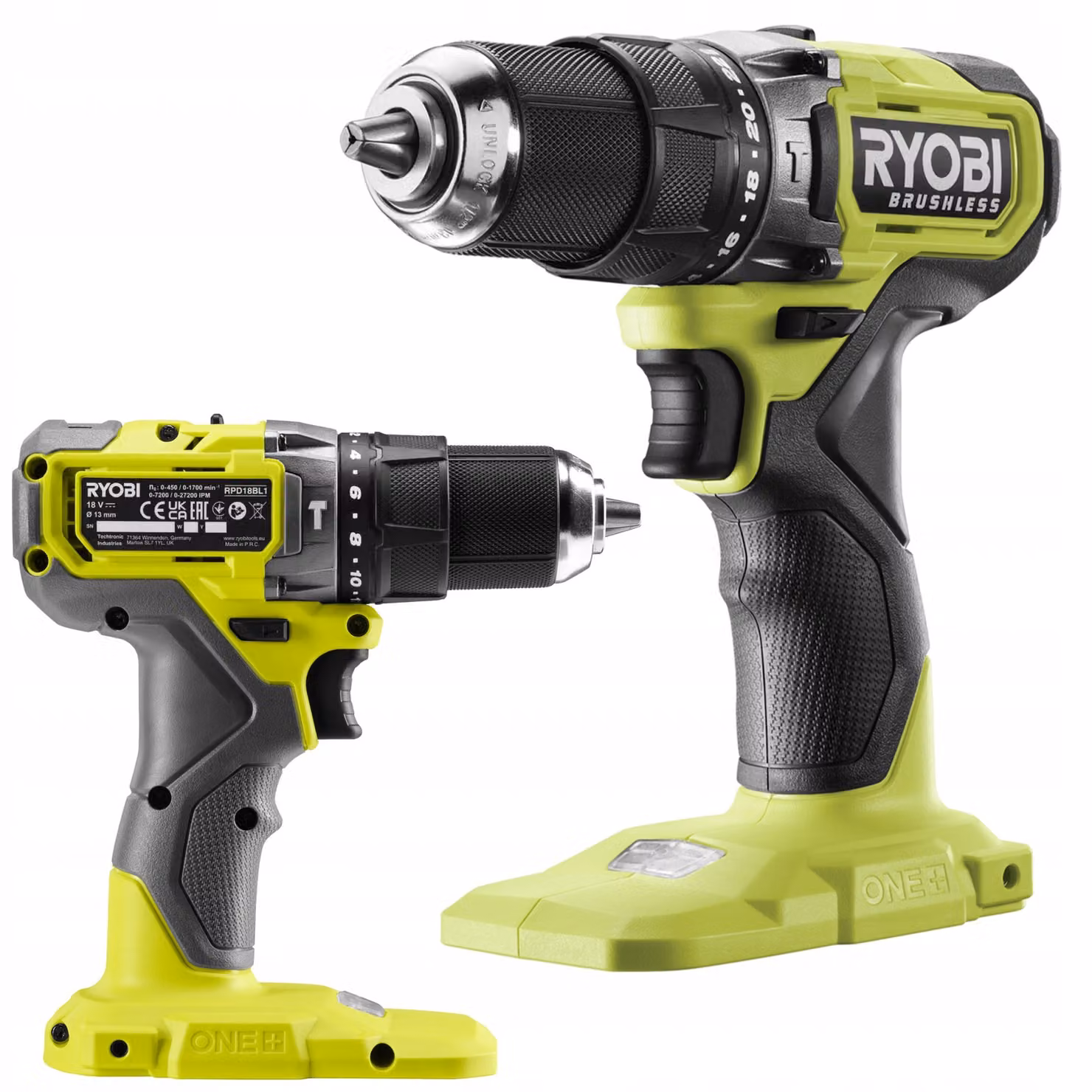 Trapano avvitatore a percussione a batteria RYOBI 18V ONE+ 52Nm RPD18BL1-0