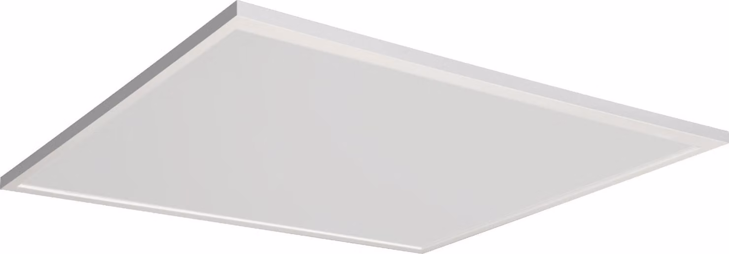 LEDVANCE Planon Plus plafoniera bianca con tecnologia LED avanzata, 36 W, forma quadrata (600 x 600 mm), colore della luce bianco caldo a 3000 K, alloggiamento in alluminio, diffusore in PMMA satinato