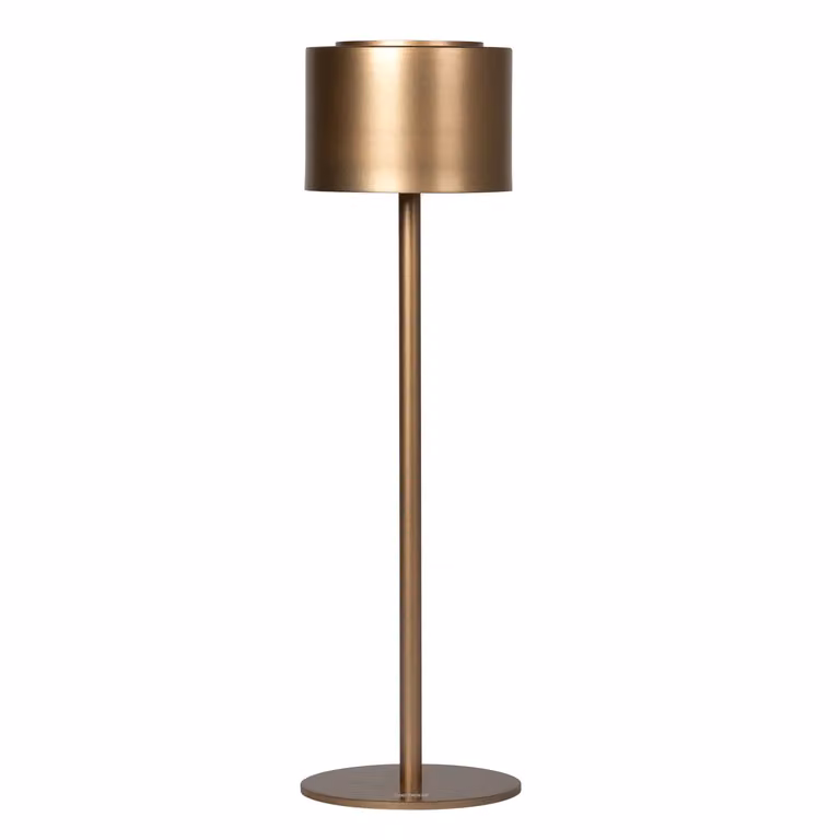 DICTROLUX Lampada LED Nausica Dimmerabile Touch Gold H 37 cm, Diametro 10,5 cm