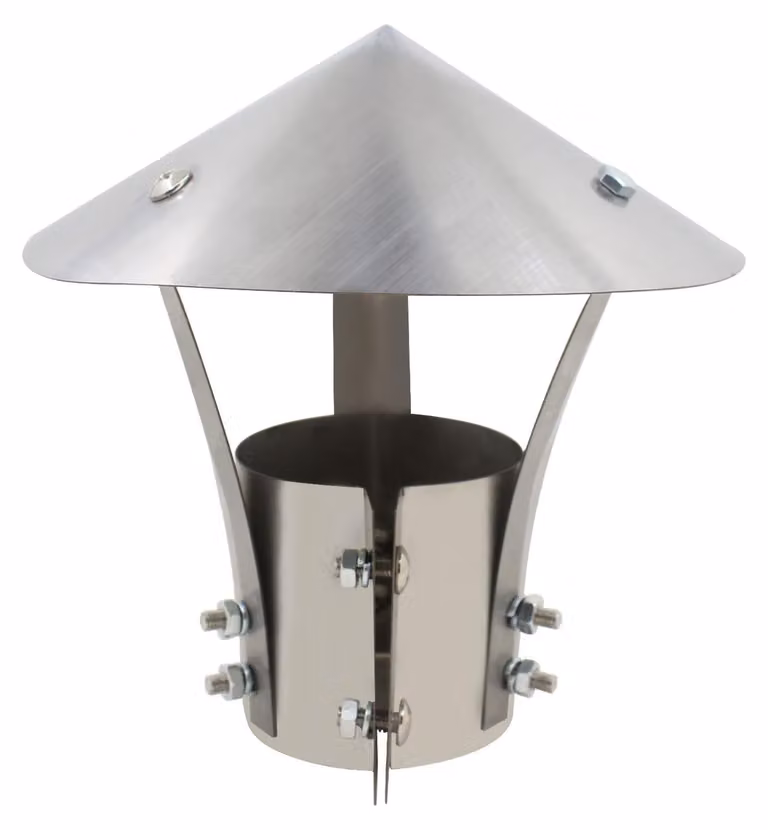 Cappello per tubo pluviale, cappello per camino, terminale per canna fumaria, copertura per canna fumaria, bocchetta di uscita sul tetto, rivestimento per stufa a pellet, griglia di aspirazione