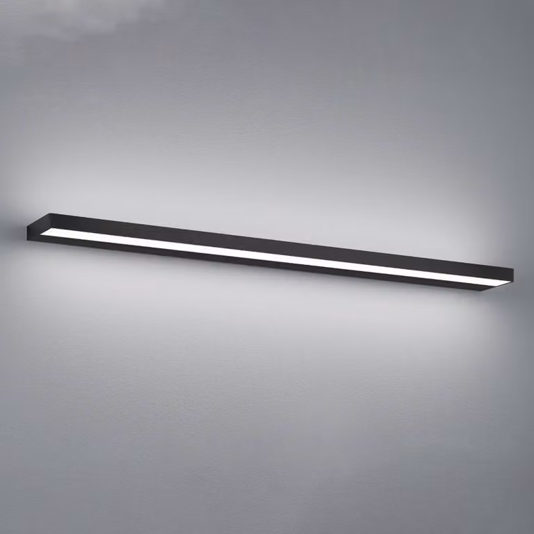 Helestra Applique da parete a LED Slate, Nero, Bagno, Alluminio, Moderno, Applique a LED