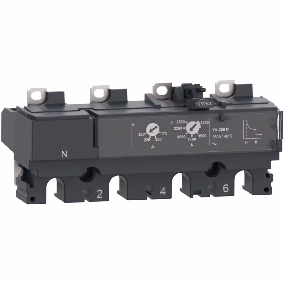 Dispositivo di sgancio termomagnetico Schneider Electric C256TM250