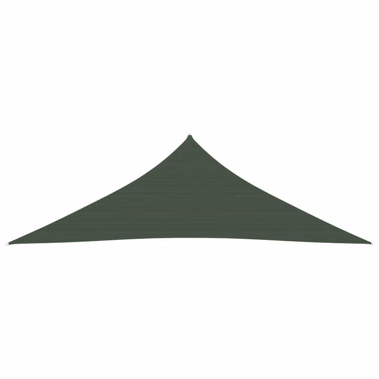 The Living Store Tenda da sole 160 g/m² Verde scuro 3,5x3,5x4,9 m HDPE