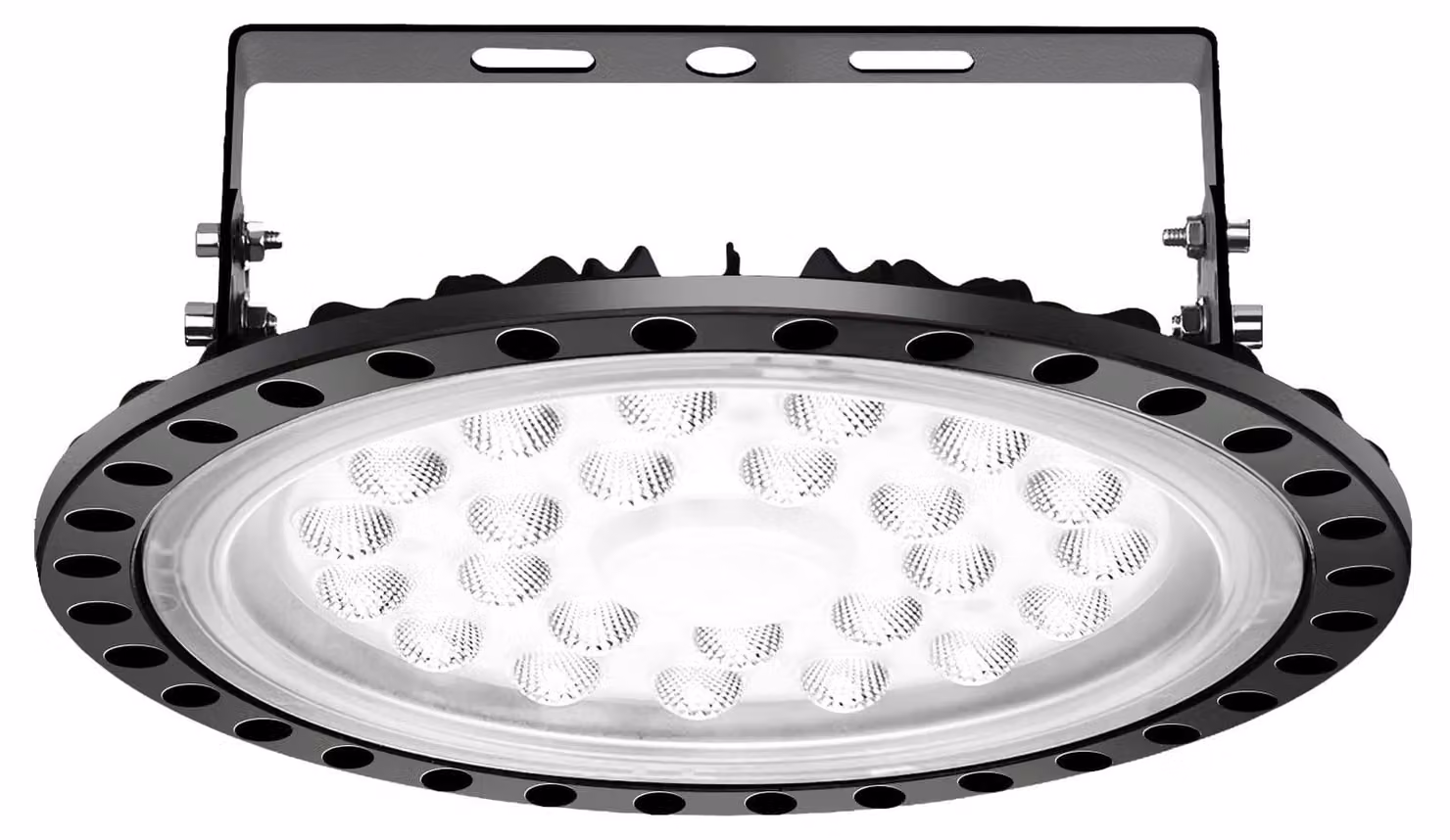 Lampada a LED a soffitto, forma UFO, 100W, luce bianca fredda (6000-6500K), tecnologia SMD 2835
