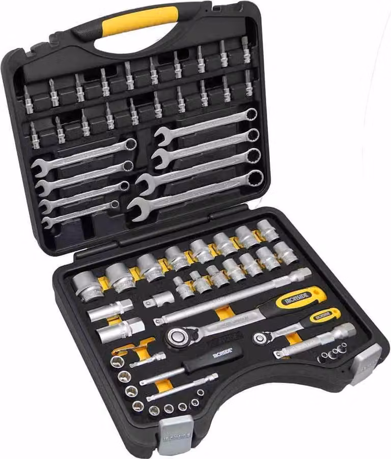 Set di chiavi a bussola professionali 68 pezzi 6,35 mm (1/4")-12,7 mm (1/2")