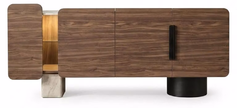 Elegante credenza dal design moderno e con pratici spazi contenitivi