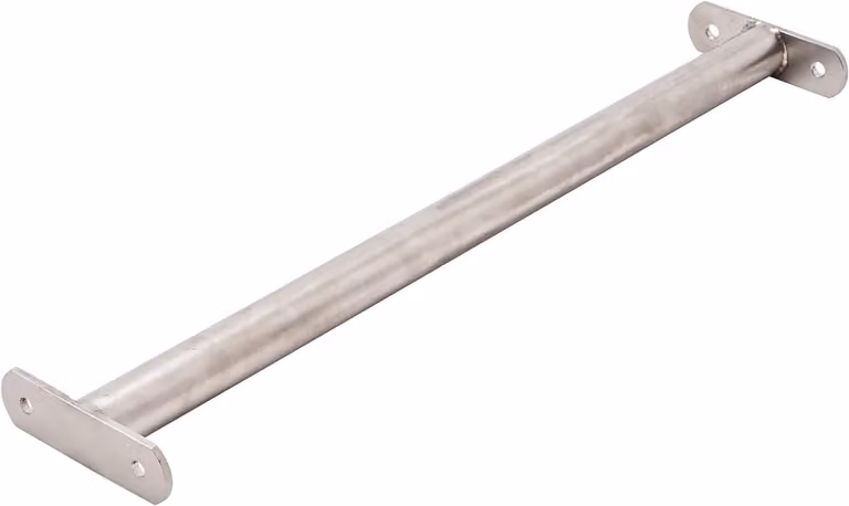 TRIBECCO® barra orizzontale barra da ginnastica barra di metallo (115 cm, acciaio inox)