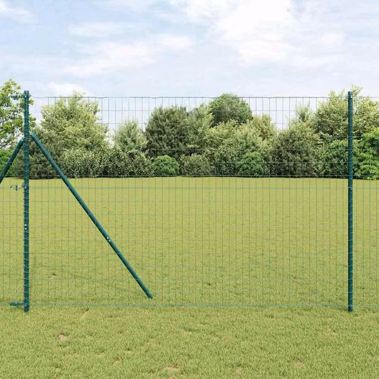 Recinzione esclusiva - Eurozaun, 1,5 x 10 metri, ferro rivestito in PVC, colore verde