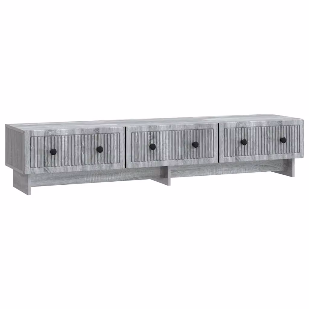 Mobile porta TV in stile industrial grigio con finitura opaca, L: 147 cm, P: 34,5 cm, H: 30 cm – 2