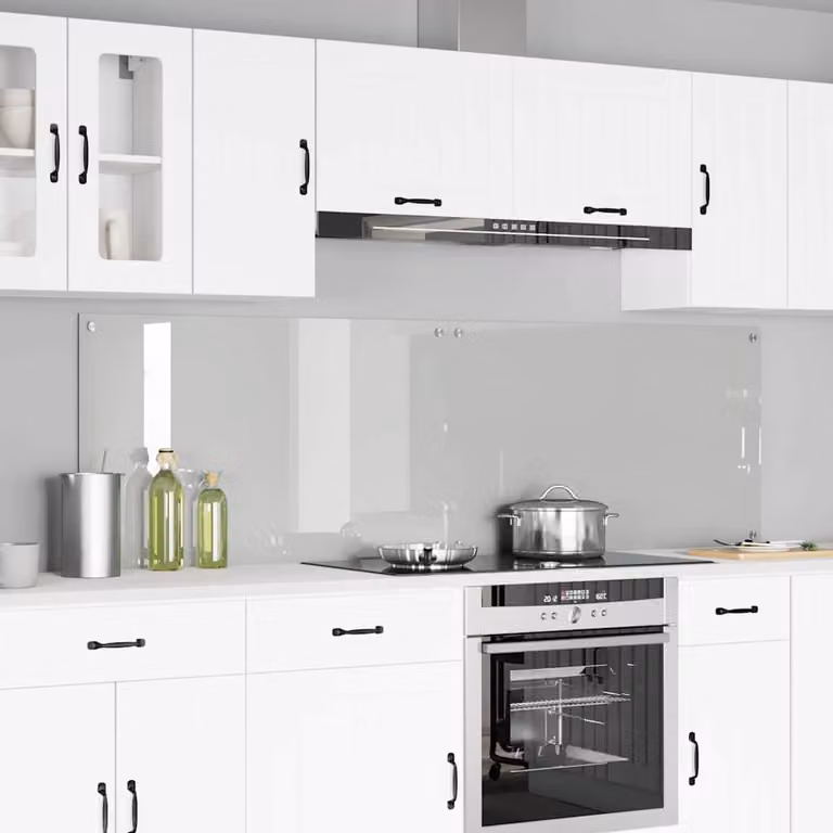Set di 2 schienali da cucina vidaXL trasparenti, L 100 cm x H 60 cm