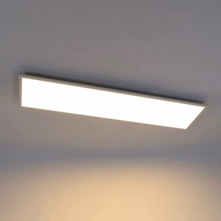 Plafoniera a LED Luay Lindby, dimmerabile, Bianco / Opale, Cucina, Plastica, Moderno, Plafoniera LED