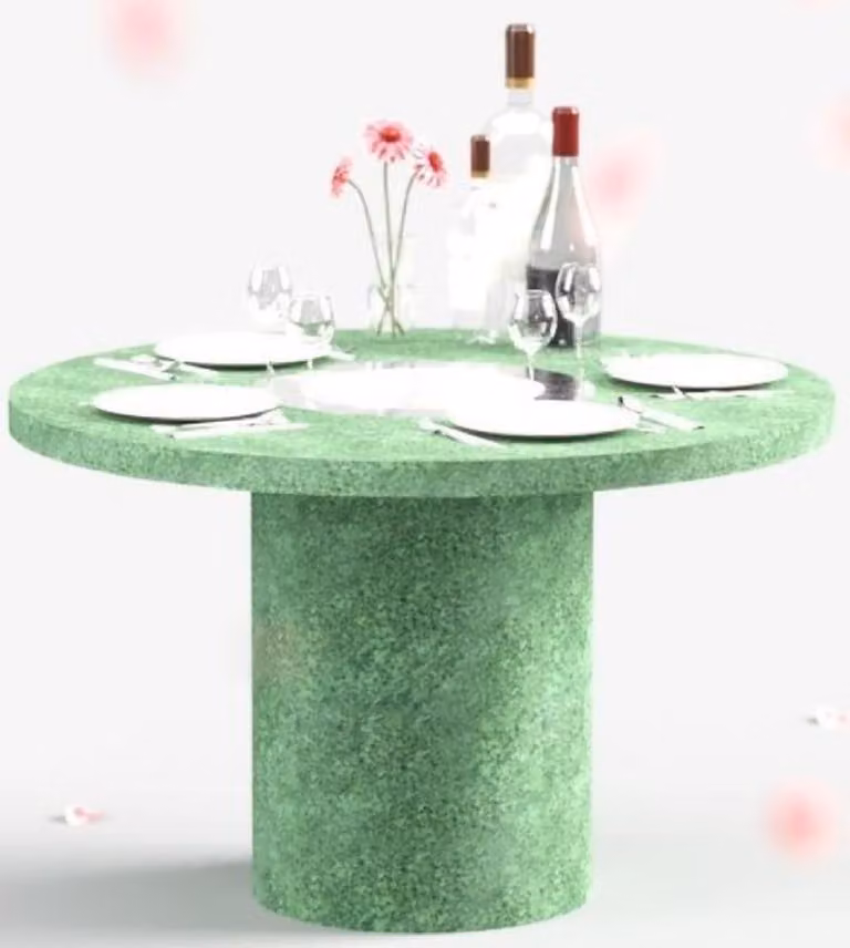 Tavolo da pranzo Casa Padrino con camino a bioetanolo, diametro 120 cm, altezza 75 cm - Disponibile in diversi colori - Tavolo da pranzo - Tavolo da giardino - Arredamento per la sala da pranzo - Arredamento per il giardino - Arredamento - Arredamento esc