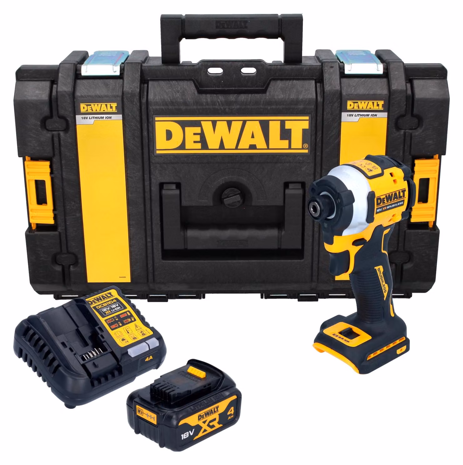Avvitatore a impulsi a batteria DeWalt DCF 850 N 18 V 205 Nm 1/4" brushless solo - senza batteria, senza caricabatterie