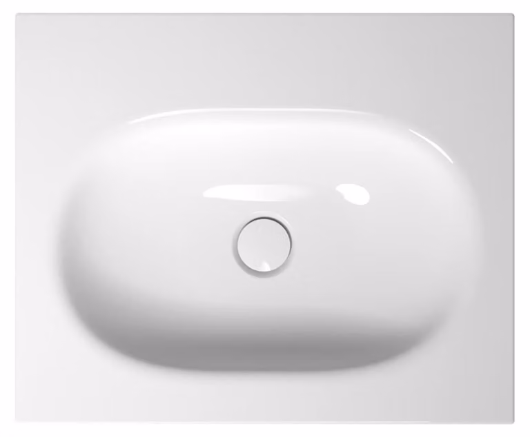 BetteComodo lavabo à encastrer, sans trou pour robinet, sans trop-plein, 600x495x120mm, A215-000, A215-000